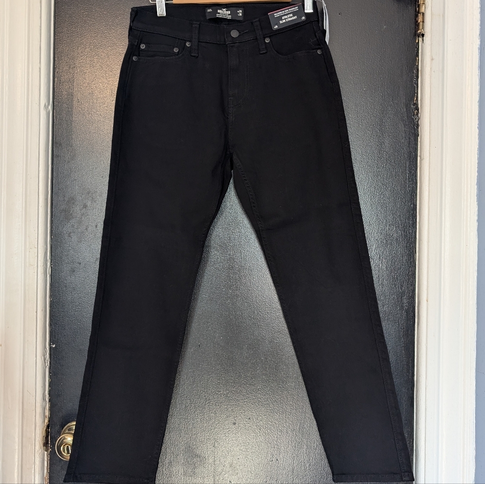 Hollister Jeans Black Men's Athletic Slim Straight BNWT